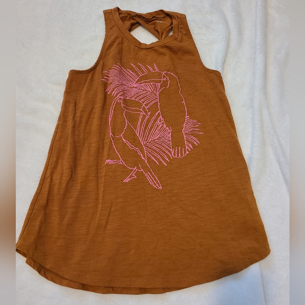 Old Navy Toucan Tank Top w/ twisted back straps